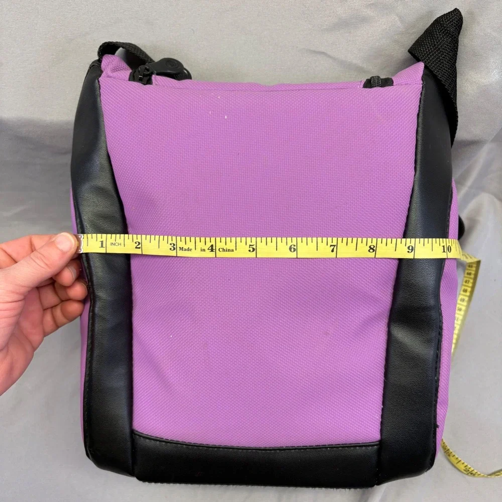 Coleman Insulated Soft Cooler Bag Purple Black Shoulder Strap Lunch Tote 7812
